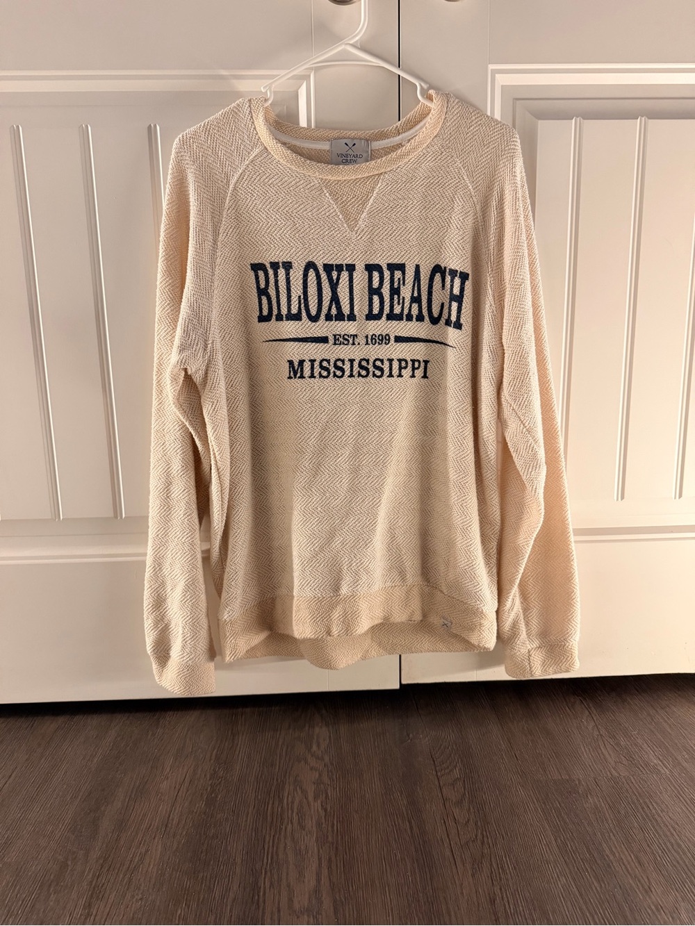 Vineyard Vines Cream Knit Crewneck Sweater